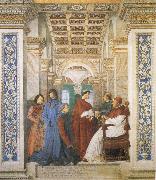 Melozzo da Forli Sixtus IV,his Nephews and his Librarian Palatina china oil painting reproduction